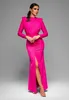 Ombre Abendkleid mit Langarm fuchsia XS Produktbild-Vorschau 1