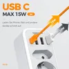TESSAN USB C Steckdose Mehrfachsteckdose mit 4 USB Produktbild-Vorschau 3
