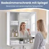COSTWAY Spiegelschrank, Badezimmerschrank mit Spiegeltür & Produktbild-Vorschau 7
