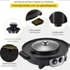 Korean BBQ/Hotpot - Koreański grill - Czarny - Z pokrywą Podgląd zdjęcia produktu 4