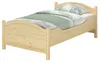Seniorenbett extra hoch 120x200 Massivholz Kiefer Holzbett Produktbild-Vorschau 1