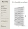 tectake® CD DVD Regal Christel 180 x 102 x 23,5 cm Produktbild-Vorschau 5