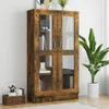 vidaXL Gablota z dębu wędzonego 82,5x30,5x150 cm Materiał Podgląd zdjęcia produktu 2