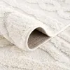 Teppich Hochflor Wohnzimmer - 160x230 cm - Einfarbig Creme Produktbild-Vorschau 5