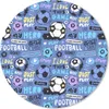 MuchoWow® Mauspad Mousepad Muster - Fußball - Blau - Jungen Produktbild-Vorschau 1
