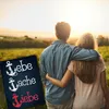 Weiße und rote Anker - Lebe Lache Liebe Metallschild XL in Produktbild-Vorschau 5