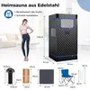 COSTWAY Sauna à vapeur portable pour la maison, box de Voir les images du produit 4