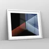 Gerahmtes Poster - Weißer Rahmen - Abstraktion Schwarz Blau Produktbild-Vorschau 8