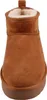 A close-up, front-facing view of a brown boot with white fur lining. Anteprima dell’immagine prodotto