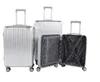3 teiliges ABS Hartschalen Kofferset Alu Style Rollen Produktbild-Vorschau 2