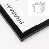 Cornice FRAMAI® 40x60 cm, MDF nero, cornice ecologica con Anteprima dell’immagine prodotto 4