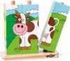 Woody drevené zvieratká puzzle 9 dielov Náhľad obrázku produktu 3
