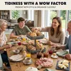 eluno – półka na owoce, kwadratowy kosz na chleb z dwoma Podgląd zdjęcia produktu 5