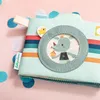 A close-up of a fabric photo album shaped like a camera, with a cartoon rhino inside the frame. Anteprima dell’immagine prodotto