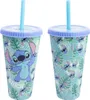 Disney Lilo und Stitch XL Kaffeebecher Becher To-Go Halm Produktbild-Vorschau 1