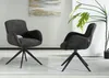 HowHomely THEO Chair Black Fabric - moderný dizajn, Náhľad obrázku produktu 8