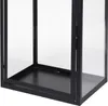 3er Laternen Set Metall H28/35/44cm Schwarz Produktbild-Vorschau