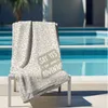 Badetuch, Strandtuch XXL, Kollektion "FERNWEH", Leo Beige Produktbild-Vorschau 6