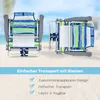 COSTWAY 2 Strandstühle und Tisch Set mit verstellbarer Produktbild-Vorschau 5