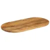 Tischplatte 140x50x2,5 cm Oval Massivholz Mango Produktbild-Vorschau 2