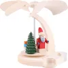 1-stöckige Pyramide Weihnachtsmann mit Schlitten (18cm) von Produktbild-Vorschau 4
