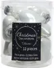 Silberne Christbaumkugeln Glasherzen 12er Set 4,5 cm Produktbild-Vorschau 6