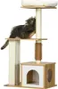 PawHut Kratzbaum, 114 cm hoch, Katzenbaum, mehrstöckiger Produktbild-Vorschau 1