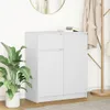 vidaXL Sideboard mit Schublade Weiß 71x35x84 cm Produktbild-Vorschau 1