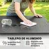 Table de jardin extensible en aluminium aspect bois, Voir les images du produit 7