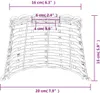 vidaXL Paralume marrone Ø20x15 cm in vimini Anteprima dell’immagine prodotto 6