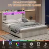 INONEFT Boxspringbetten Polsterbett 140x200 mit LED und Produktbild-Vorschau 5