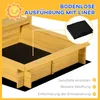 Outsunny, sabbiera con tetto, 133x129x137,5 cm, sabbiera in Anteprima dell’immagine prodotto 6