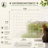 belviona Balkonschutznetz für Katzen, transparentes Produktbild-Vorschau 7