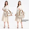 Cremefarbene Handgepäcktasche für Damen (40 x 30 x 20 cm) Produktbild-Vorschau 6