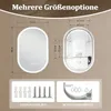 ZMH badkamerspiegel met verlichting, LED badspiegel, lamp, Productafbeelding-voorbeeld 4