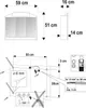 Jokey RANO Spiegelschrank 59x51x16cm, 2x12W, weiß Produktbild-Vorschau 5