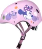 A pink children's helmet with Minnie Mouse graphics and polka dots. Anteprima dell’immagine prodotto