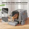 PawHut Katzenklo XXL Edelstahl Katzentoilette 130L mit 180° Produktbild-Vorschau 6