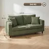 HOMCOM 2-Sitzer-Sofa, 170 cm, bequemes Cordsofa mit breiter Produktbild-Vorschau 3