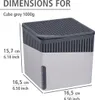 WENKO Raumentfeuchter Cube Grau 1000 g Calciumchlorid Produktbild-Vorschau 12