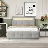 Fortuna Lai Polsterbett Einzelbett mit 2 Schublade und LED, Produktbild-Vorschau 3
