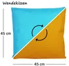 JACK 2-farbiges Wende Outdoor Lounge Kissen 45x45cm Produktbild-Vorschau 4