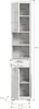 Linus armoire haute pour salle de bain 2 portes, 1 tiroir, Voir les images du produit 18