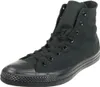 A studio shot of a black high-top Converse sneaker. Produktbild-Vorschau