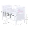 Baby-Delux Babybett Kinderbett Natalie Princess 70x140 Weiß Produktbild-Vorschau 7
