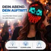 LED Halloween maska, ovladatelná – zářící maska inspirovaná Náhled obrázku produktu 5
