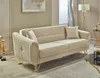 Villa Möbel Sofa Vega Creme 3-Sitzer Relax- und Produktbild-Vorschau 3