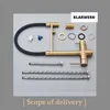 Lana | 3-kierunkowy złoty czarny wysuwany kran | Bateria Podgląd zdjęcia produktu 8
