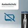 A battery is shown next to a graphic illustrating leak protection. Náhled obrázku produktu
