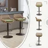 A collage of bar stools in a kitchen setting and individual product shots. Voir les images du produit
